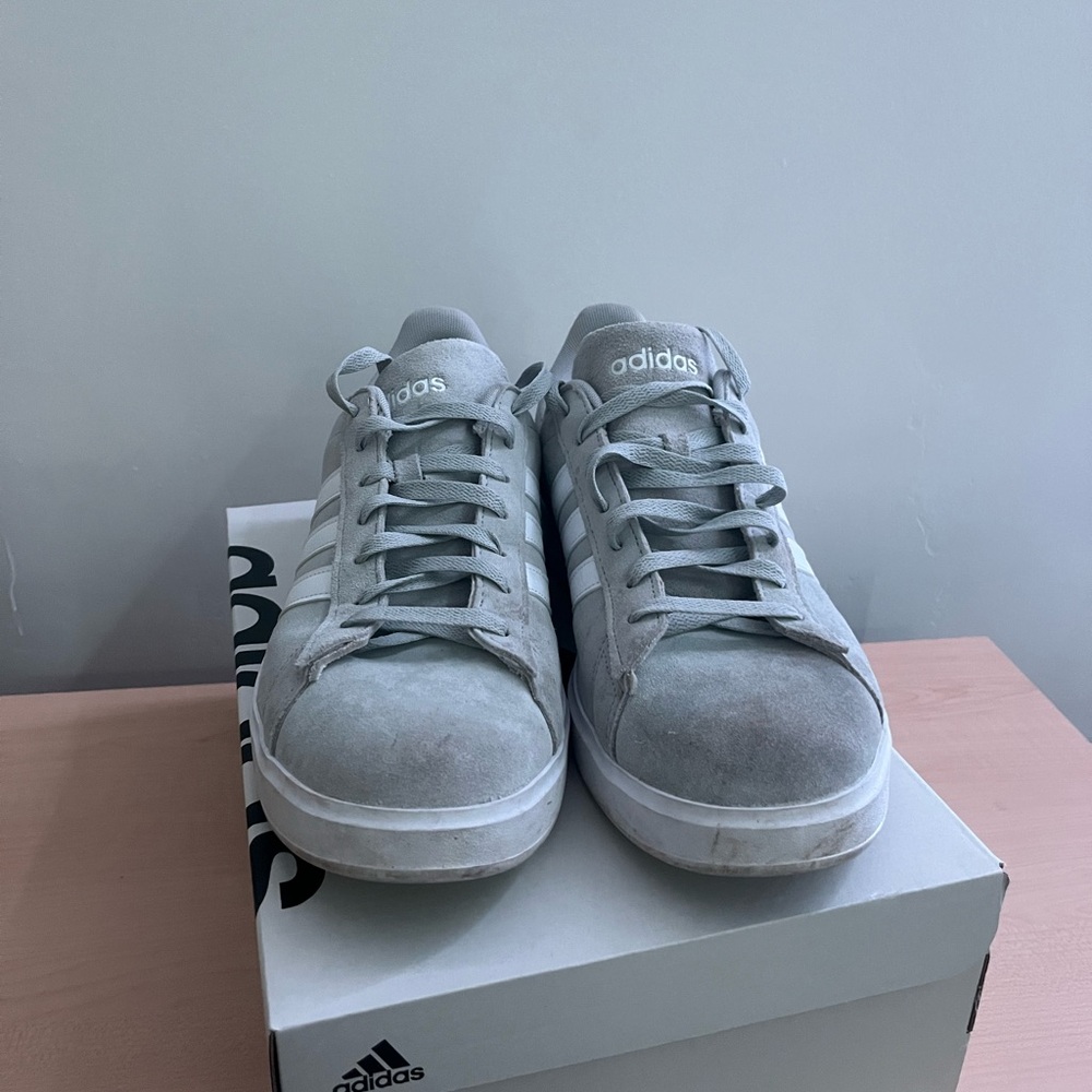 Adidas Grand Court 2.0, Size 12, Grey and White